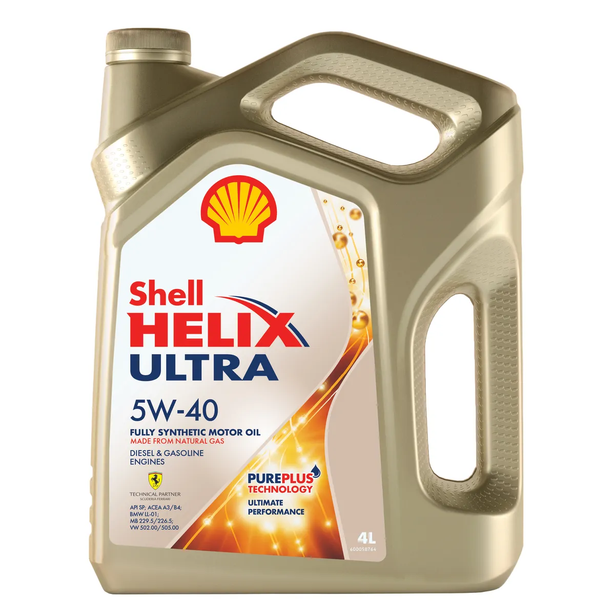 Масло моторное SHELL Helix Ultra SP 5W-40 синтетическое 4 л 550055905