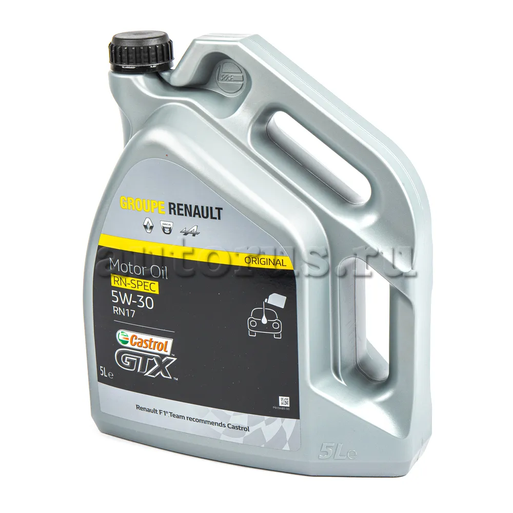 Масло моторное RENAULT Castrol RN17 5W-30 5 л 7711 943 681 RENAULT артикул  7711 943 681 - цена, характеристики, купить в Москве в интернет-магазине  автозапчастей АВТОРУСЬ