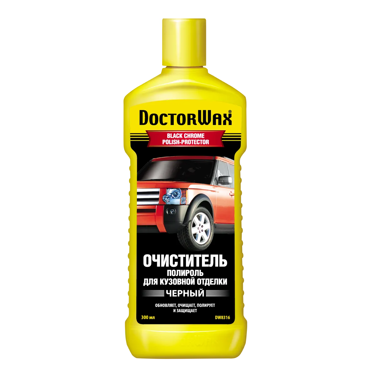 Полироль декоративной кузовной отделки,черный 0,3л Doctor Wax DW8316