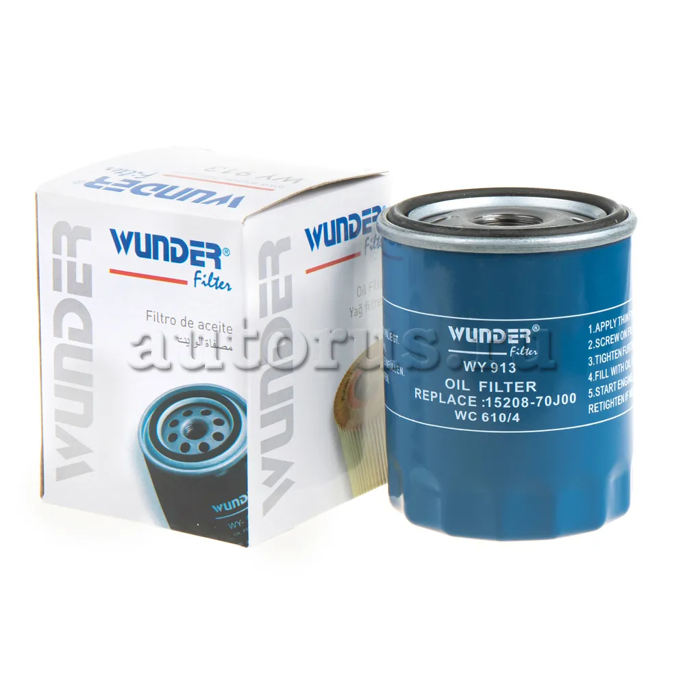 Фильтр масляный NISSAN Micra/(K11/K12)/Note mot.1,0/1,3/1,4L WUNDER FILTER  WY913