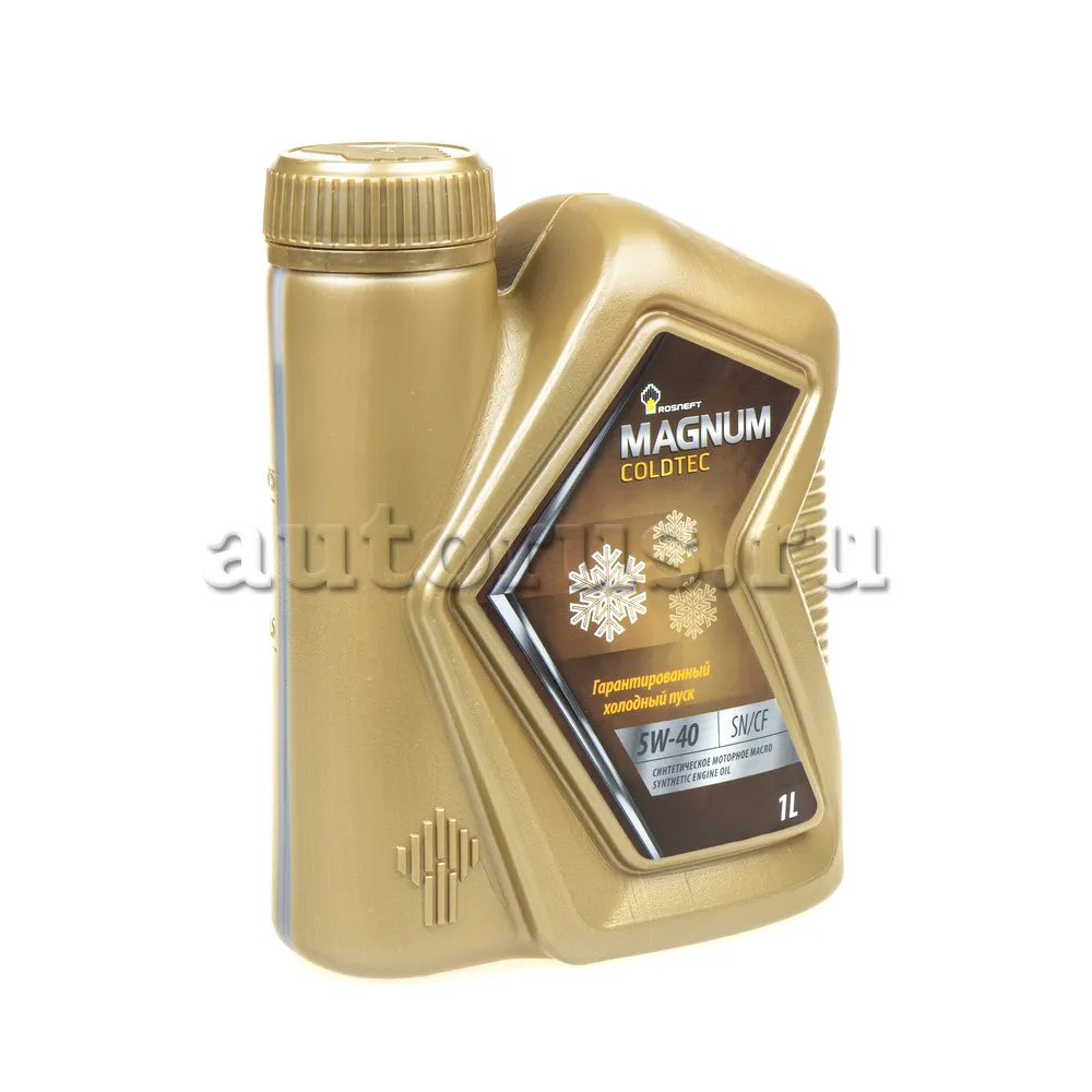 Масло моторное Rosneft Magnum Coldtec 5W-40 синтетическое 1 л 40813832  Rosneft артикул 40813832 - цена, характеристики, купить в Москве в  интернет-магазине автозапчастей АВТОРУСЬ