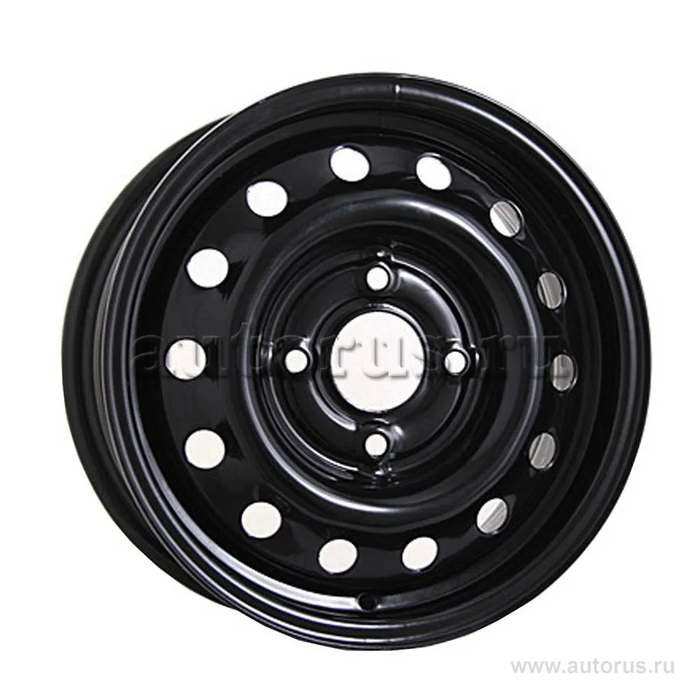 Диск штампованный R14 5.5J 4x100/56.6 ET45 Евродиск 53A45Z ED Black 9310829  Евродиск артикул 9310829 - цена, характеристики, купить в Москве в  интернет-магазине автозапчастей АВТОРУСЬ