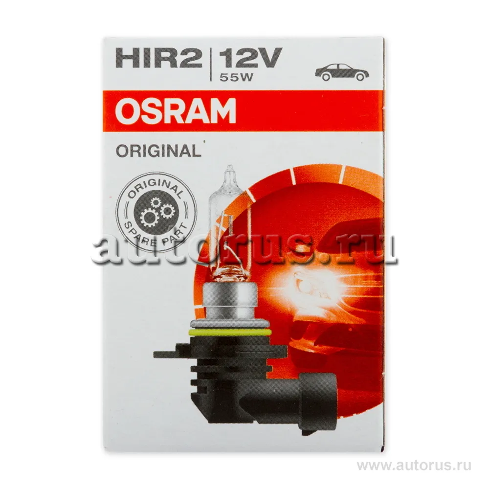 Лампа 12V HIR2 55W PX22d OSRAM ORIGINAL LINE 1 шт. картон 9012 OSRAM  артикул 9012 - цена, характеристики, купить в Москве в интернет-магазине  автозапчастей АВТОРУСЬ