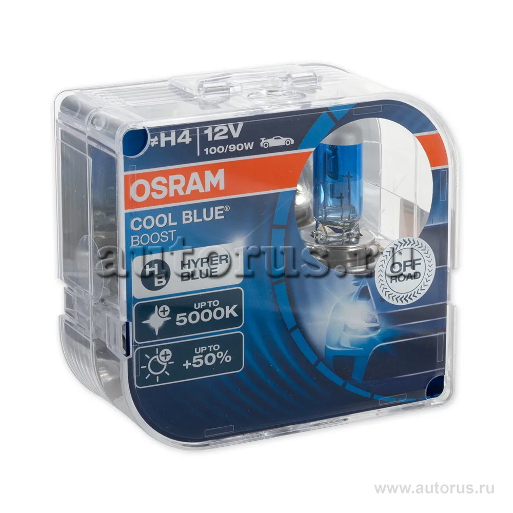 12V H4 100 90W P43t OSRAM COOL BLUE BOOST 2 . DUOBOX