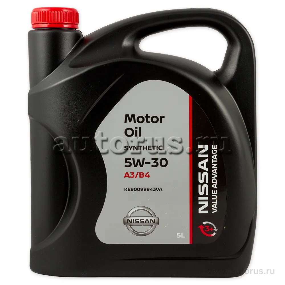 Масло моторное NISSAN VA Motor Oil 5W-30 синтетическое 5 л KE900-99943VA  NISSAN артикул KE900-99943VA - цена, характеристики, купить в Москве в  интернет-магазине автозапчастей АВТОРУСЬ