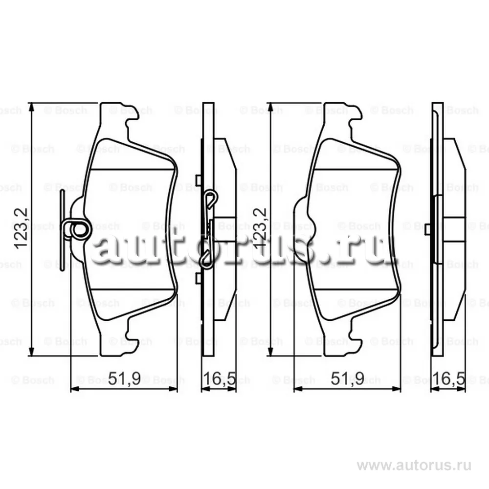 Колодки тормозные задние, Premium-2 BOSCH 0 986 495 216