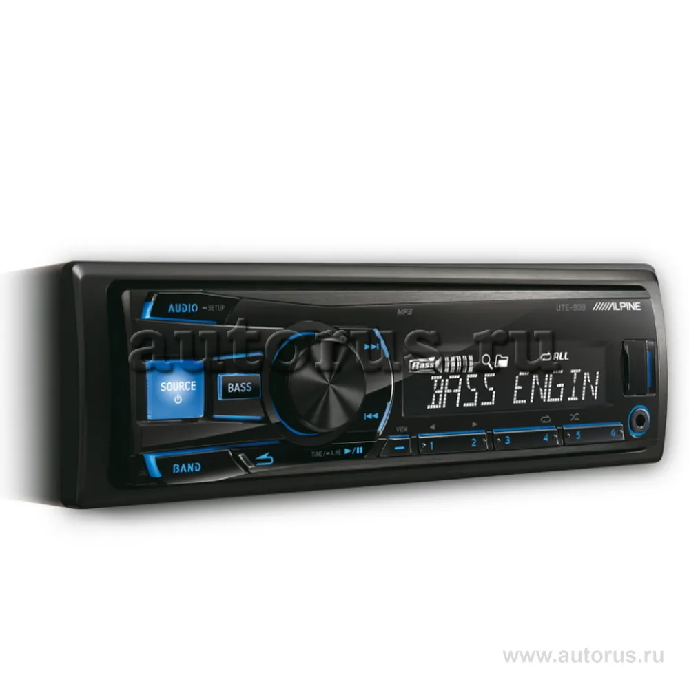 Автомагнитола ALPINE UTE-80B USB/MP3/AUX ALPINE артикул UTE-80B - цена,  характеристики, купить в Москве в интернет-магазине автозапчастей АВТОРУСЬ