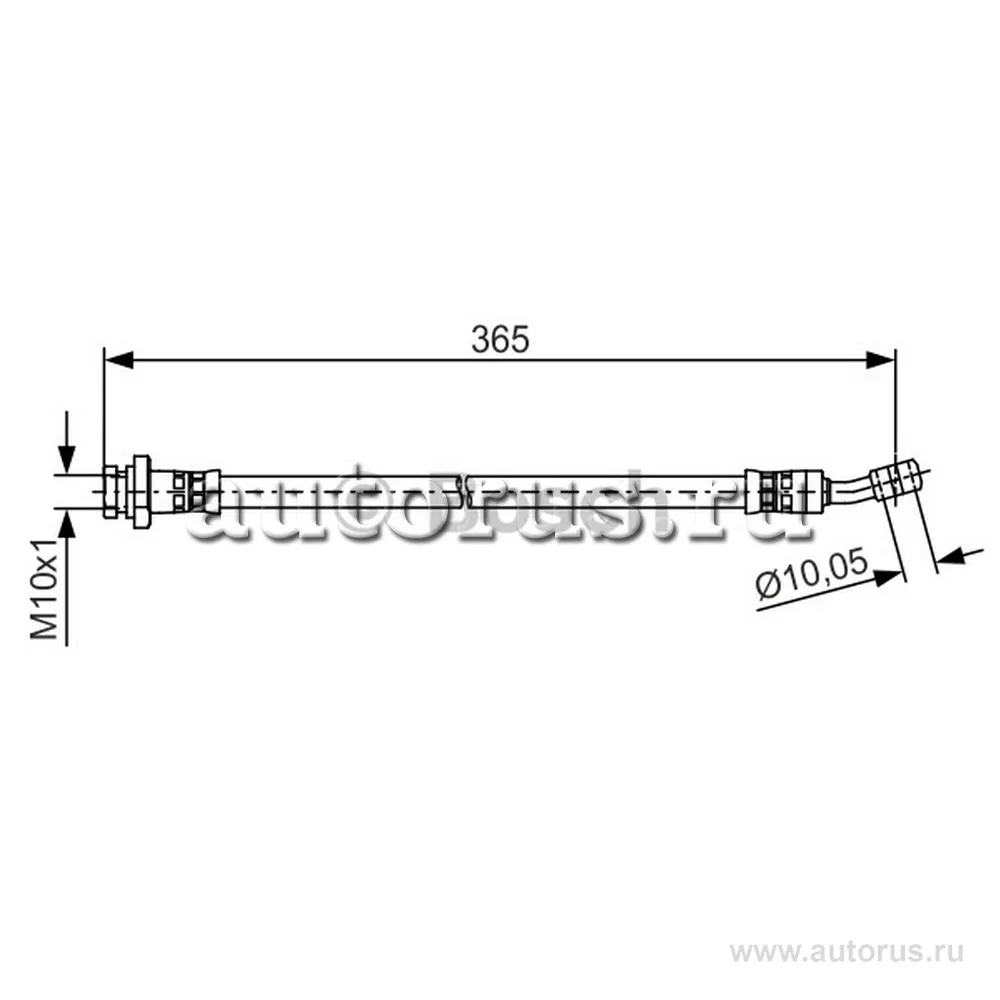 Шланг тормозной задний L HYUNDAI Tucson/KIA Sportage II 04-10 BOSCH 1 987  481 499 BOSCH артикул 1 987 481 499 - цена, характеристики, купить в Москве  в интернет-магазине автозапчастей АВТОРУСЬ