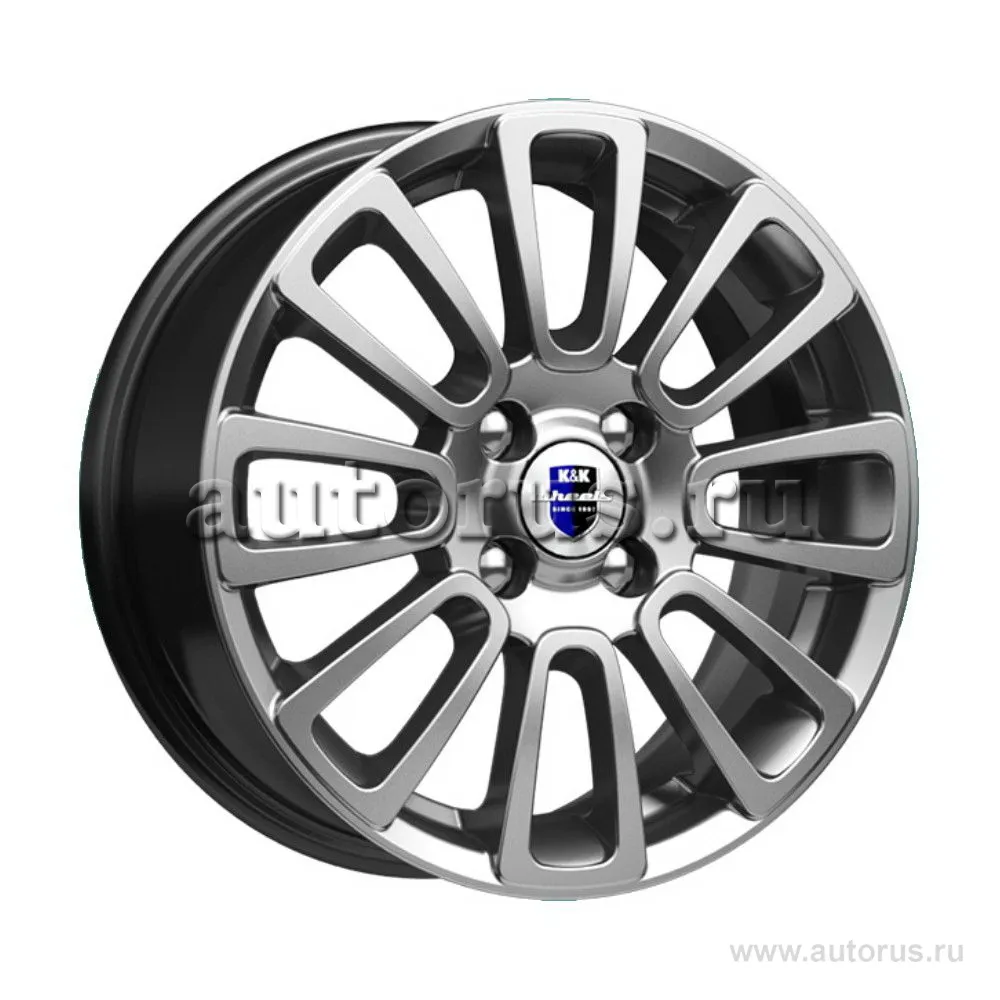 Диск литой R15 6J 5x100/57.1 ET38 КИК Неман Дарк платинум r71351 КИК  артикул r71351 - цена, характеристики, купить в Москве в интернет-магазине  автозапчастей АВТОРУСЬ