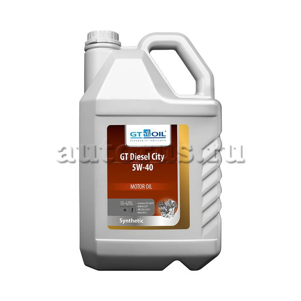 Масло моторное GT OIL GT Diesel City 5W-40 синтетическое 6 л 8809059408278  GT OIL артикул 8809059408278 - цена, характеристики, купить в Москве в  интернет-магазине автозапчастей АВТОРУСЬ