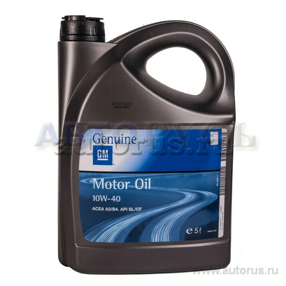 Масло моторное GM Motor Oil 10W-40 полусинтетическое 5 л 93165216