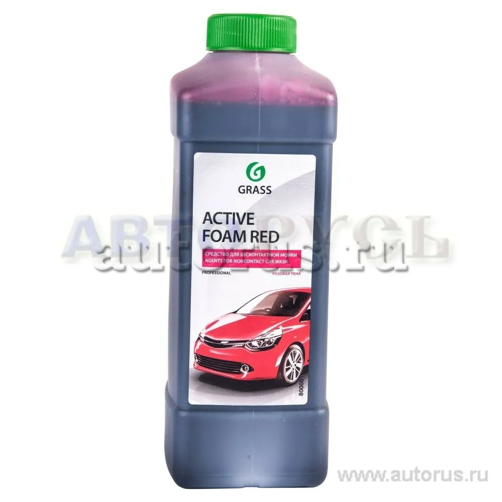 Автошампунь Active Foam Red для бесконтактной мойки 1л GRASS 800001 GRASS  артикул 800001 - цена, характеристики, купить в Москве в интернет-магазине  автозапчастей АВТОРУСЬ