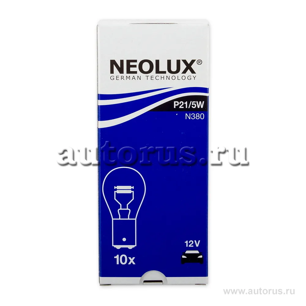 Лампа 12V P21/5W 21/5W BAY15d NEOLUX Standart 1 шт. картон N380