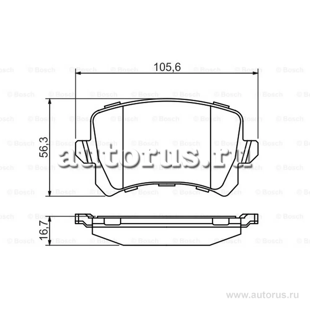 Колодки тормозные задние BOSCH 0 986 494 344