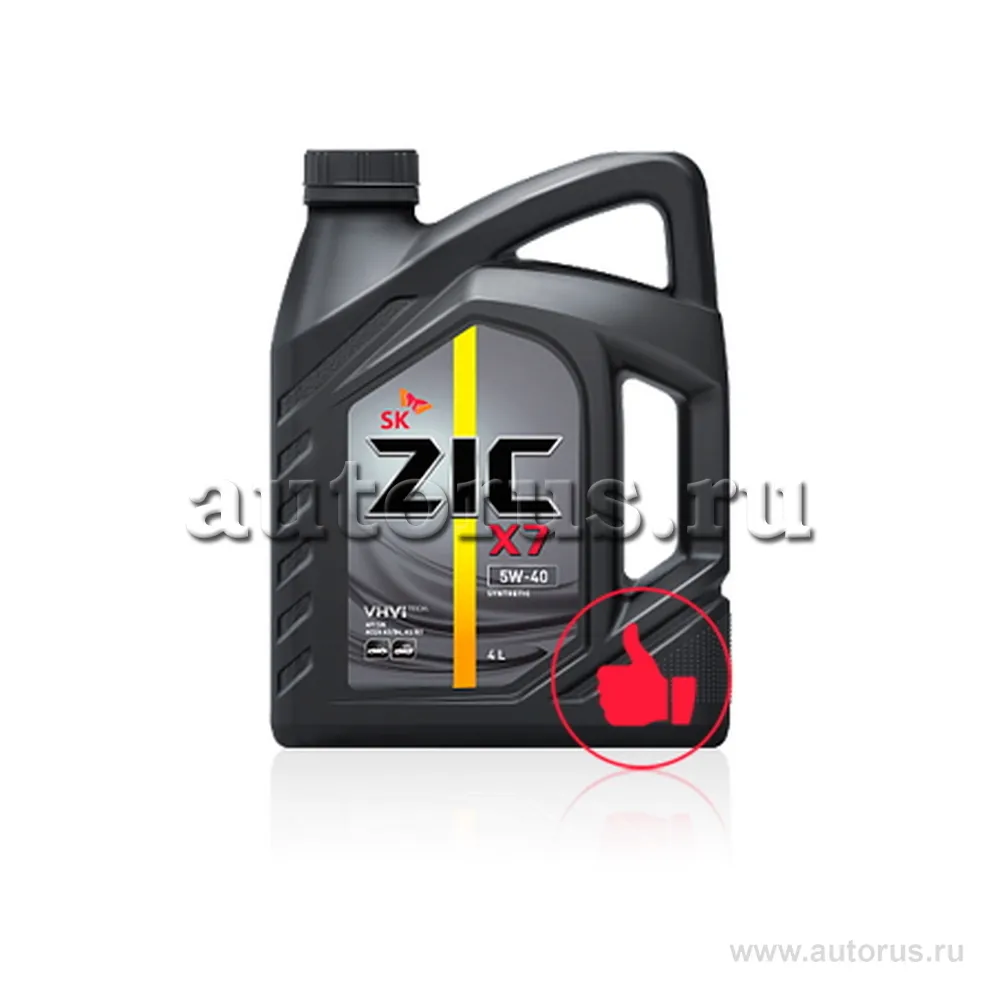 Масло моторное ZIC X7 5W-40 синтетическое 4 л 162662