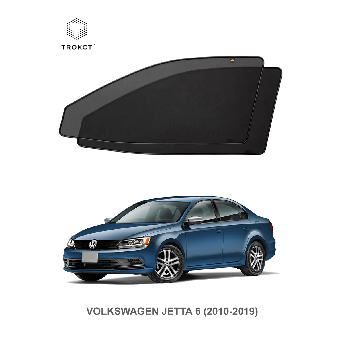 Комплект шторок на передние двери Volkswagen Jetta (6) (2010-2019) TROKOT  артикул TR0397-01 - цена, характеристики, купить в Москве в  интернет-магазине автозапчастей АВТОРУСЬ