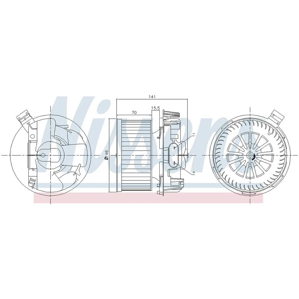 Мотор отопителя Renault Logan Faza 1/2 /LADA Largus NISSENS 87267 NISSENS  артикул 87267 - цена, характеристики, купить в Москве в интернет-магазине  автозапчастей АВТОРУСЬ