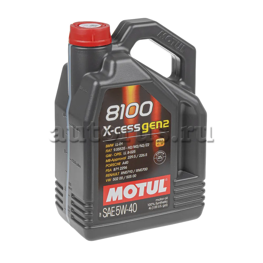 Масло моторное Motul 8100 X-cess 5W-40 синтетическое 4 л 111858 Motul  артикул 112432 - цена, характеристики, купить в Москве в интернет-магазине  автозапчастей АВТОРУСЬ