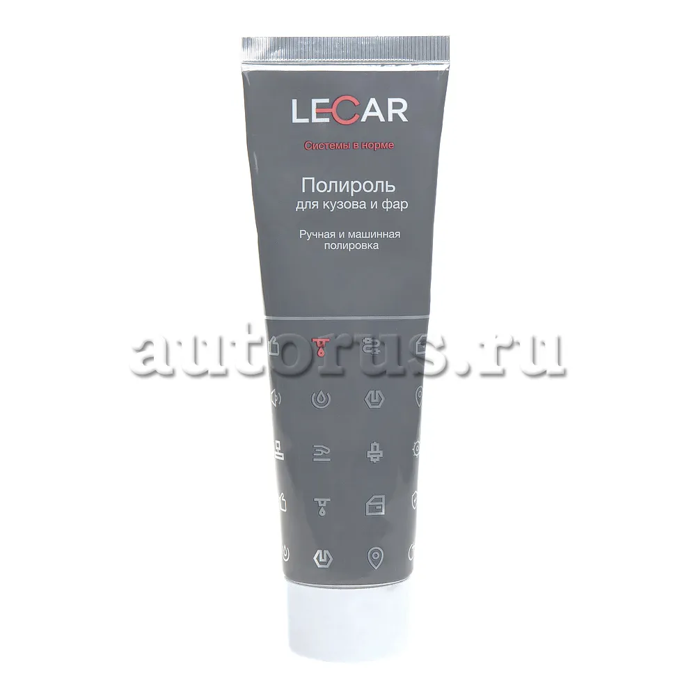 Полироль для кузова и фар LECAR, туба, 100 мл. LECAR LECAR000032311 LECAR  артикул LECAR000032311 - цена, характеристики, купить в Москве в  интернет-магазине автозапчастей АВТОРУСЬ