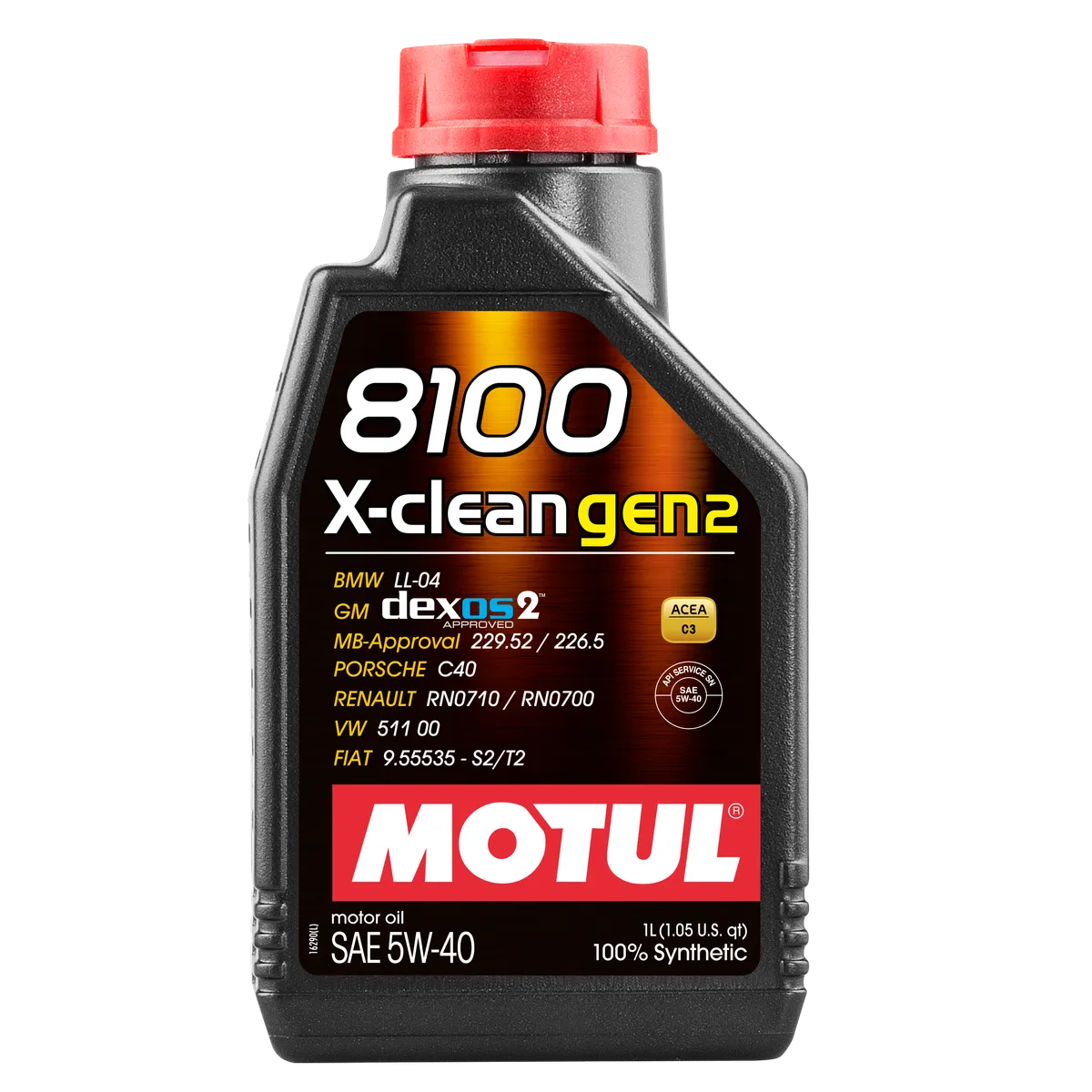 Масло моторное Motul 8100 X-CLEAN GEN2 5W-40 синтетическое 1 л 109761 Motul  артикул 109761 - цена, характеристики, купить в Москве в интернет-магазине  автозапчастей АВТОРУСЬ