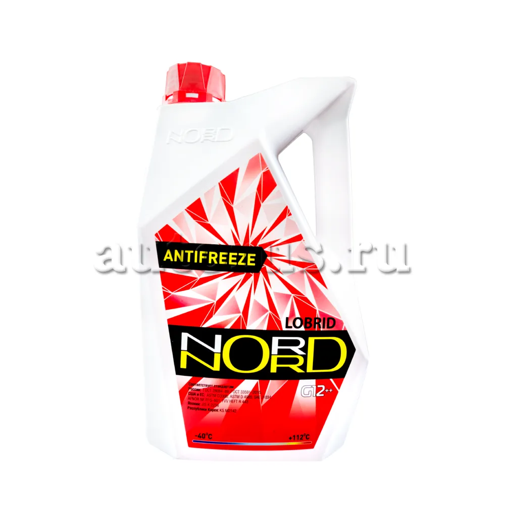 Антифриз NORD High Quality Antifreeze готовый -40C красный 3 кг NR 22243  NORD артикул NR 22243 - цена, характеристики, купить в Москве в  интернет-магазине автозапчастей АВТОРУСЬ