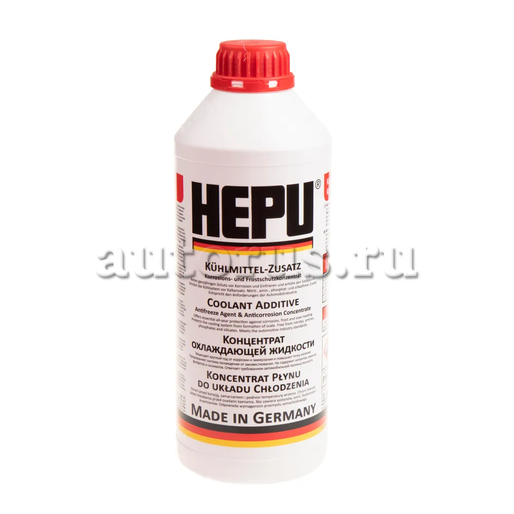 Антифриз HEPU Coolant G12 концентрат красный 1,5 л P999-G12 HEPU артикул  P999-G12 - цена, характеристики, купить в Москве в интернет-магазине  автозапчастей АВТОРУСЬ