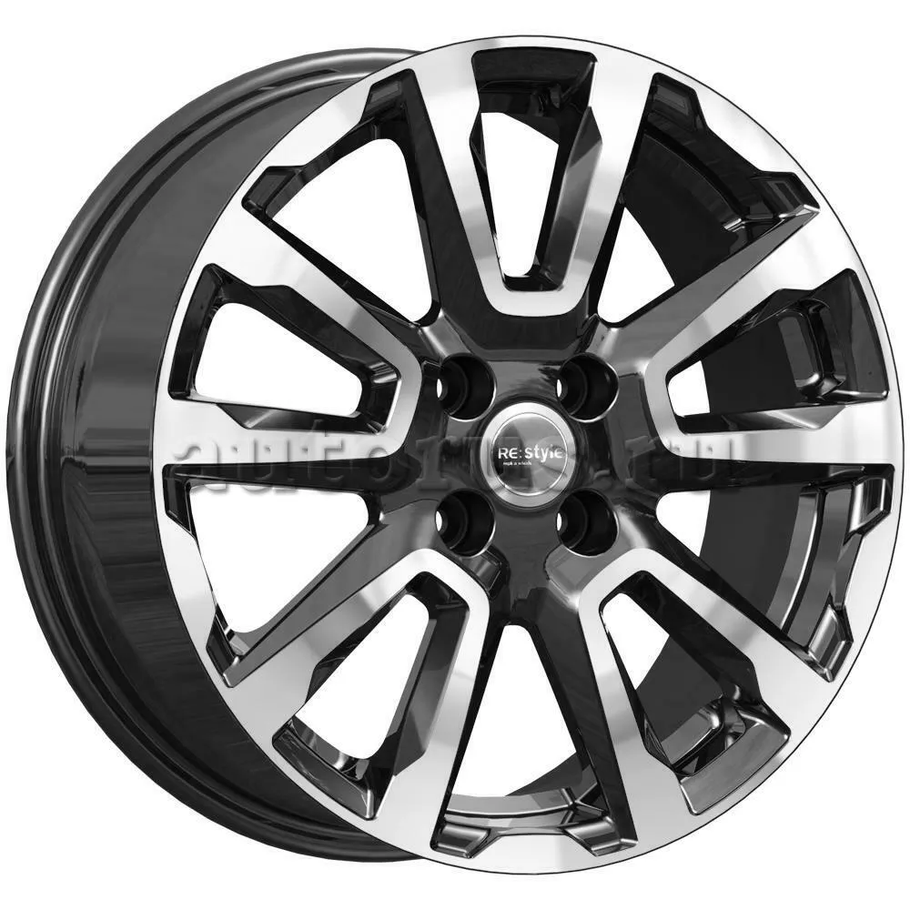 Диск литой R16 6.5J 4x100/54.1 ET46 КИК KC1026 Алмаз черный 79663 КИК  артикул 79663 - цена, характеристики, купить в Москве в интернет-магазине  автозапчастей АВТОРУСЬ