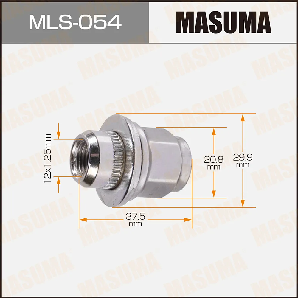 Гайка 12x1.25 MASUMA MLS054