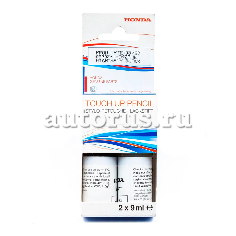 Карандаш для подкраски BC-PEARL-B92PHE HONDA 08702-WB9-2PHE HONDA артикул  08702-WB9-2PHE - цена, характеристики, купить в Москве в интернет-магазине  автозапчастей АВТОРУСЬ