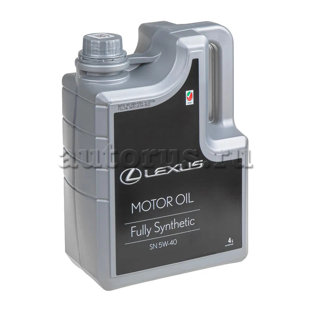 Масло моторное TOYOTA Lexus Engine oil 5W-40 синтетическое 4 л 0888083717  TOYOTA артикул 08880-83717 - цена, характеристики, купить в Москве в  интернет-магазине автозапчастей АВТОРУСЬ