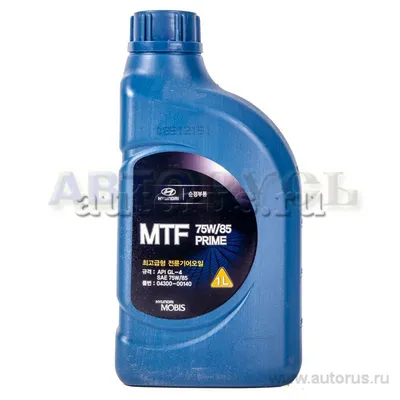 Масло трансмиссионное HYUNDAI/KIA MTF PRIME 75W85 1 л 04300-00140 ...