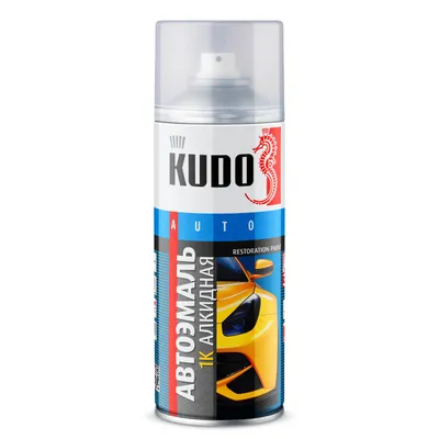 Краска-спрей 225 Желтый (520мл) (KUDO)