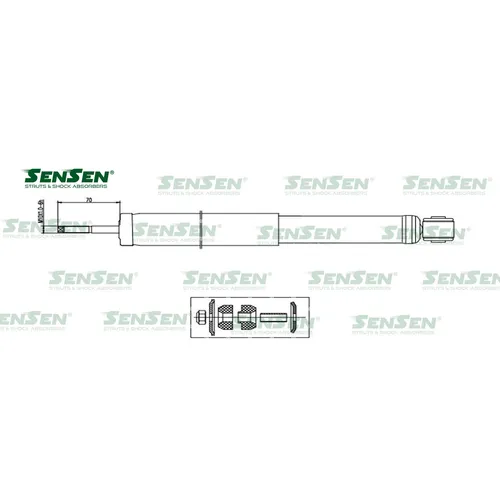 Амортизатор DAEWOO NEXIA/ESPERO/CHEVROLET LANOS зад.газ. SENSEN 32120032