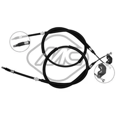 ТРОС РУЧНИКА OPL ASTRA H ALL (DRUM BRAKE) Metalcaucho 80328