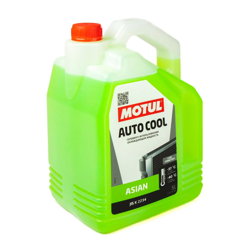Антифриз Motul AUTO COOL ASIAN готовый -37C зеленый 5 л 111188