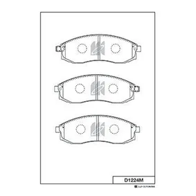 Колодки пер A32 41060 38UX0) KASHIYAMA D1224M