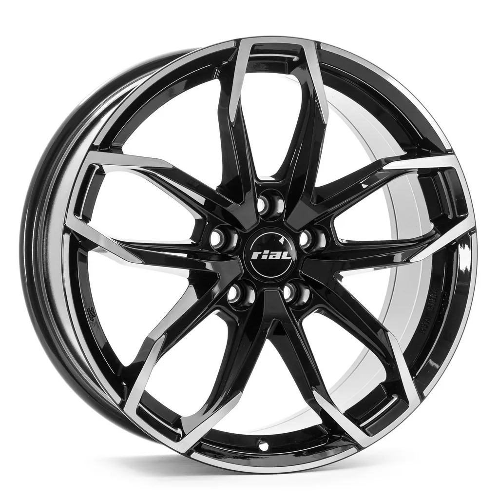 Диск литой R16 6.5J 5x115/70.2 ET41 Rial Lucca Diamond Black Frontpolished LUC65641G53-1