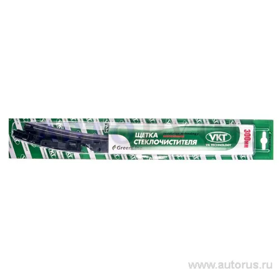 Щетка стеклоочистителя 300 мм бескаркасная 1 шт VK TECHNOLOGY Green Line VT 05612