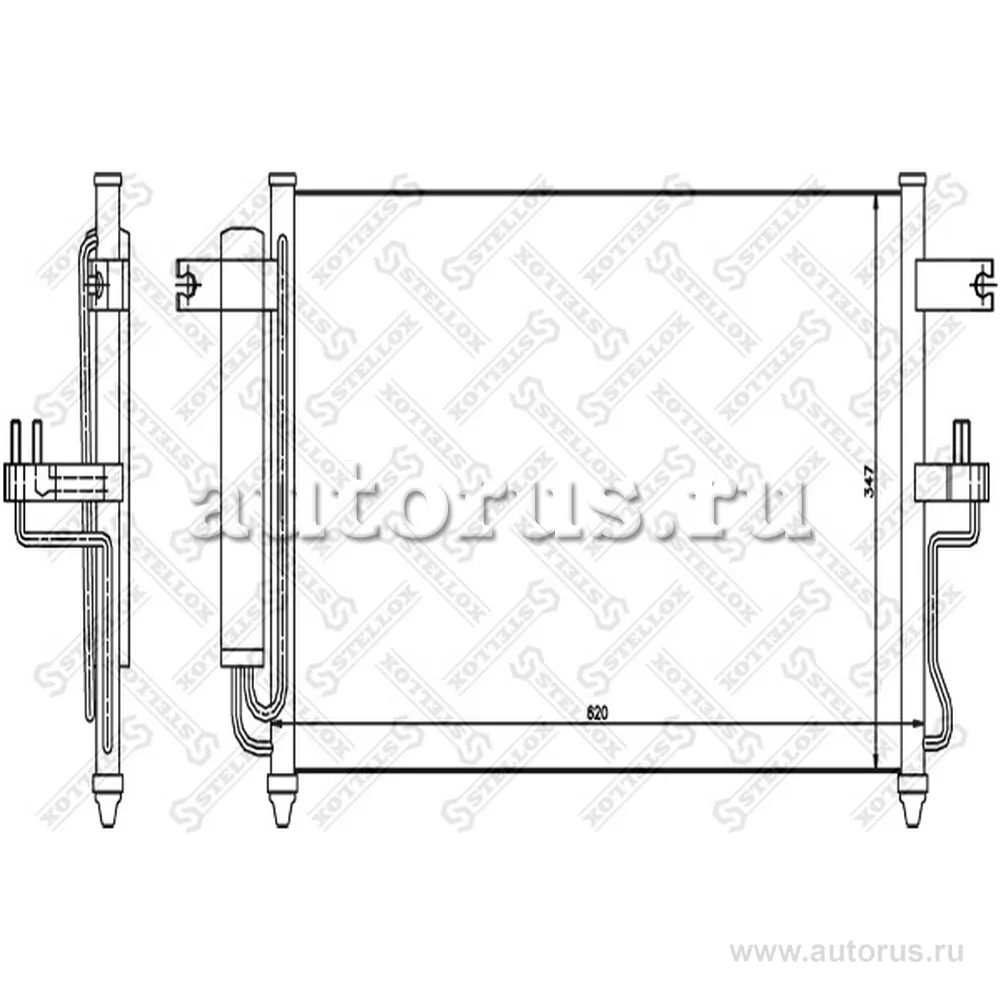 Радиатор конд STELLOX 1045099SX
