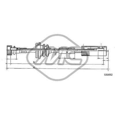 Трос спидометра PASSAT MM.?1630 Metalcaucho 83659