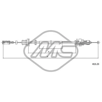 Трос газа PUNTO 85 1,2 16V Metalcaucho 81552