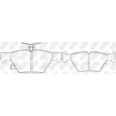 Колодки задние NIBK PN7804