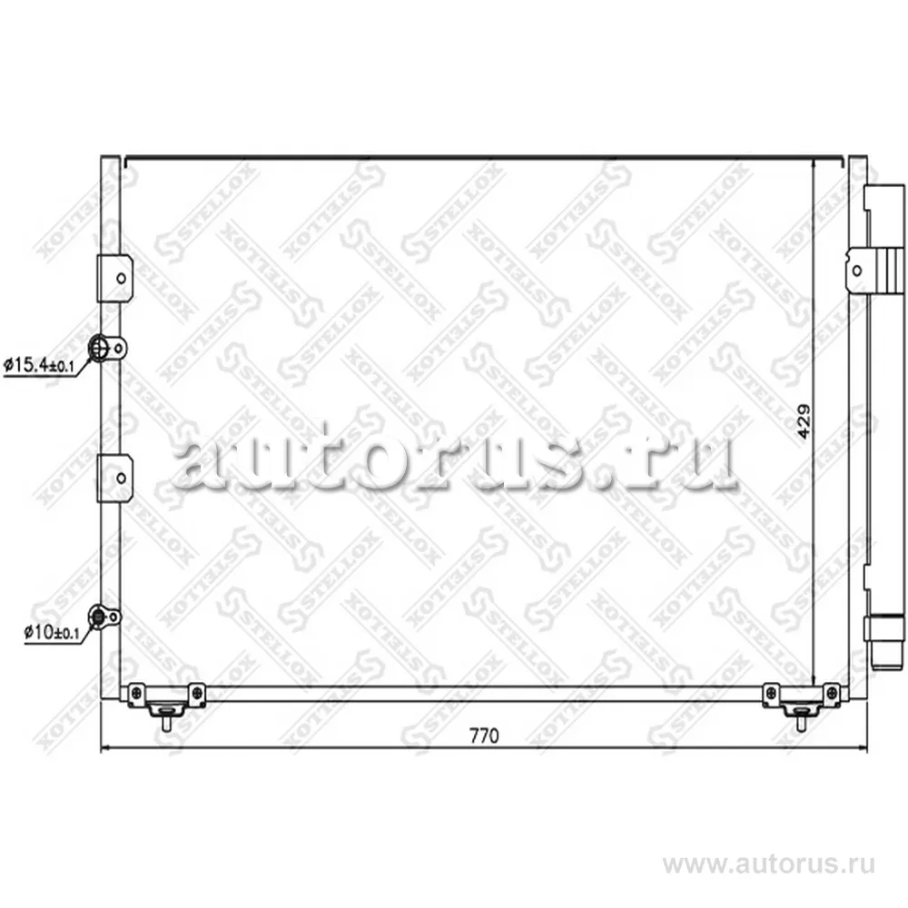 Радиатор конд. Toyota Previa 2.4i 00 STELLOX 1045158_SX