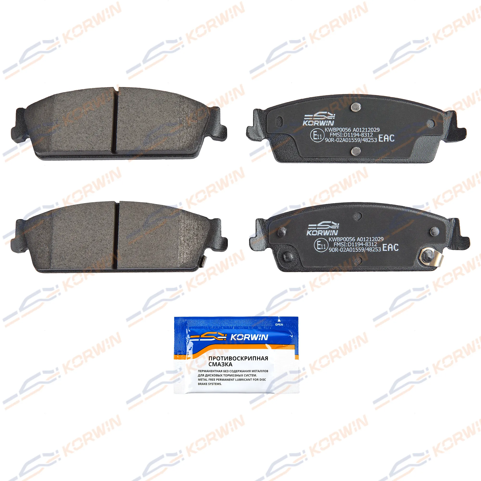 Колодки тормозные зад. Cadillac Escalade 06-/Chevrolet Tahoe III (GMT900) 07- KORWIN KWBP0056