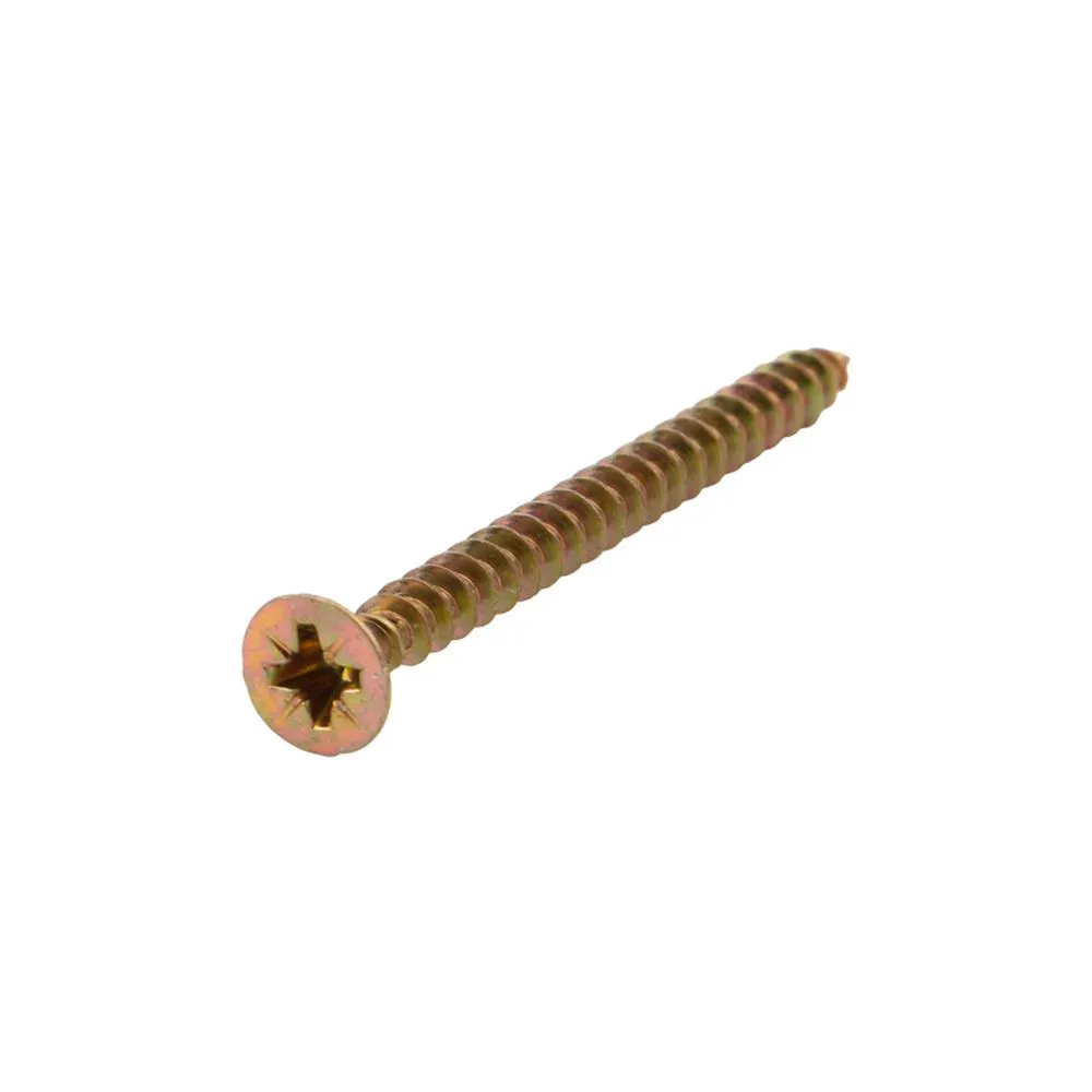 Саморез универсальный KRANZ 4.5х50, желтый цинк, пакет (10шт.) Kranz 1111-4550-4
