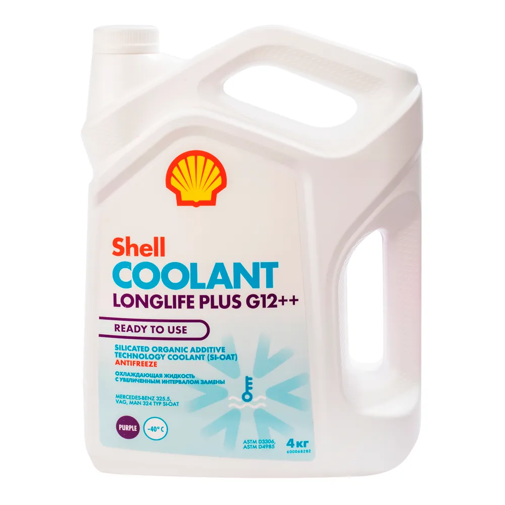 Антифриз SHELL Coolant Longlife Plus G12++ готовый -40C лиловый 4 кг 550062761