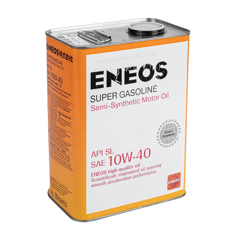 Масло моторное ENEOS Super Gasoline SL 10W-40 полусинтетическое 4 л УЦЕНКА! oil1357-N11