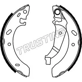К-т бараб. тормоз. колодок TRUSTING 023005