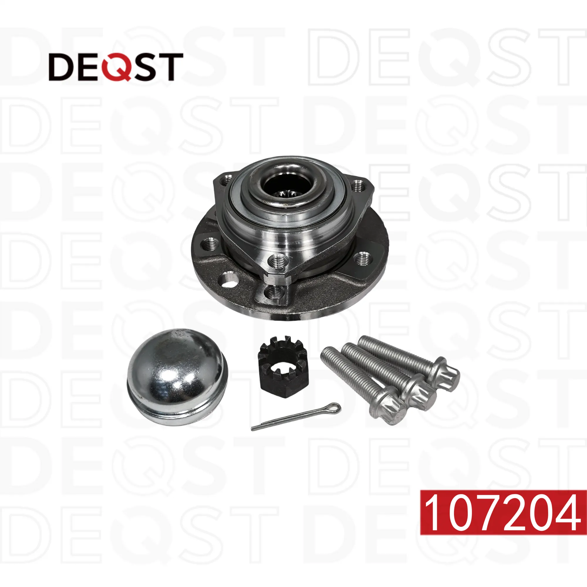 Ступица с подшипником в сборе передняя OPEL ASTRA G/ZAFIRA A 98-05 -ABS (5) DEQST 107204