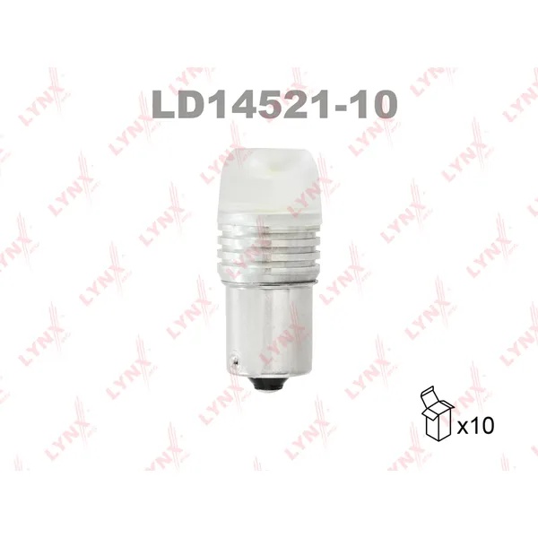 Лампа светодиодная 12V P21W W BA15s 12000K LYNXauto LD14521-10